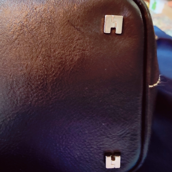 Lambertson Truex Black Leather Bag - Made in Italy - Picture 5 of 7